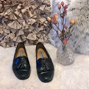 Johnston & Murphy Men’s Black Leather Loafer Slip On Tassel Dress Shoes  Sz 9